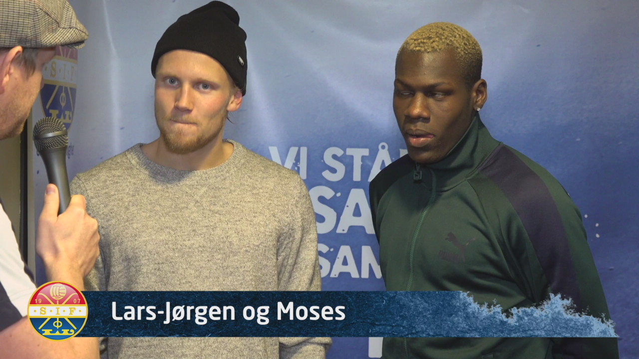 Salve og Moses foran Brann-kampen
